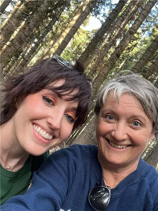 Couple smiling together